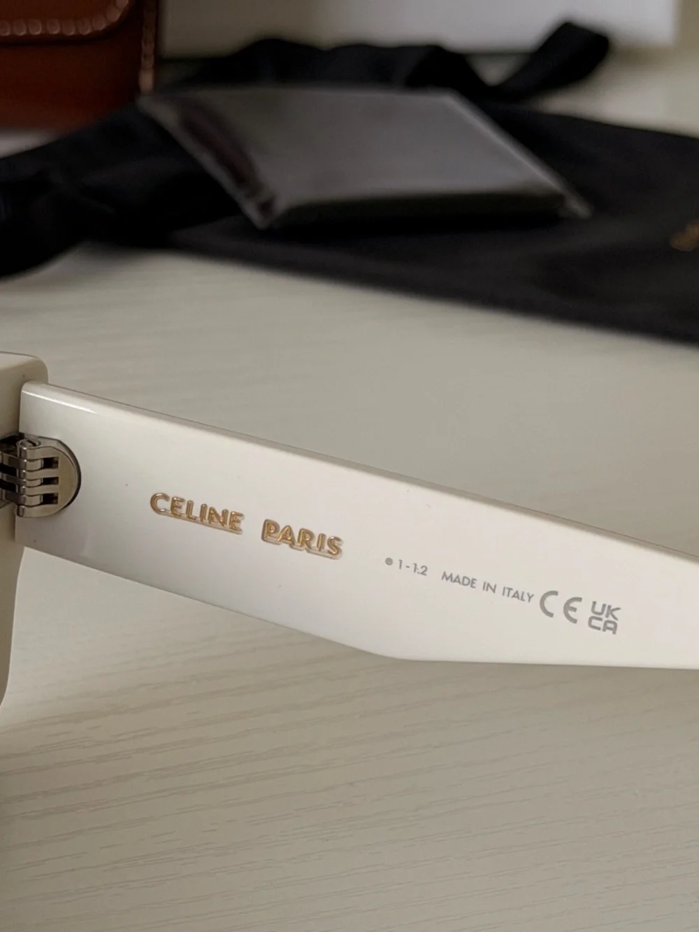 NEW CELINE Unisex White Sunglasses CL40214U 25A Authentic
